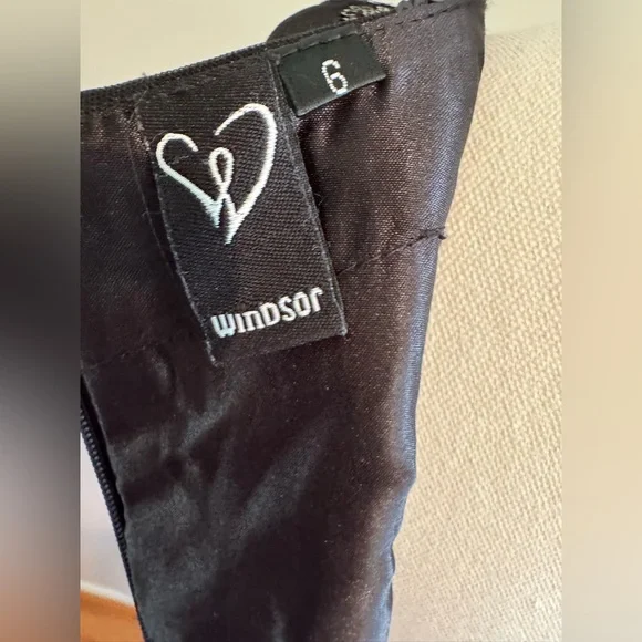 Windsor Black Embellished Halter Gown - Picture 9 of 9